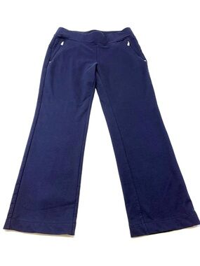 Lauren Ralph Lauren Navy Blue Wide Leg Lounge Pants Size PM EUC